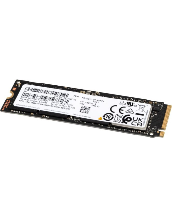 Samsung PM9A1 M.2 PCIe NVMe 256GB bulk SSD | 256GB | | M.2 | 0 | PCIe4.0 NVMe | gwarancja ograniczona parametrem TBW główny