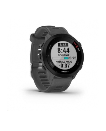 Garmin Forerunner 55 grafitowy Komunikacja: Bluetooth | Wyświetlacz: 1,04'' | Pulsometr | GPS | Wodoszczelność 5 ATM