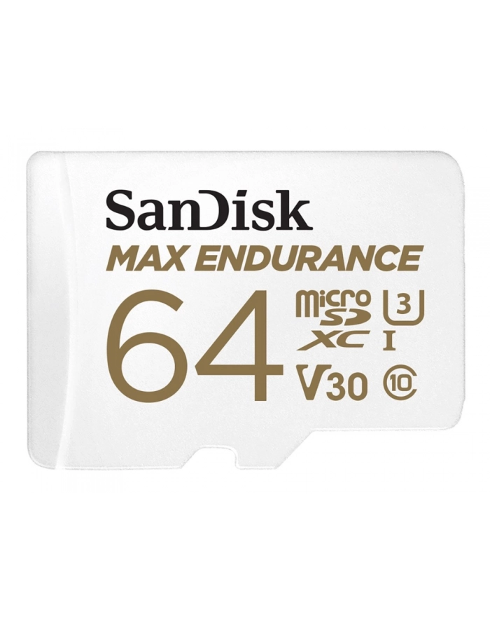 SanDisk Max Endurance microSDXC 64GB Class 10 U3 + Adapter microSDHC | 64GB | Class 10 | U3 | Adapter SD główny