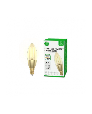 WOOX R5141 Inteligentna smart żarówka Retro WiFi LED 4,9W Filament E14 C37 WOOX R5141 Inteligentna smart żarówka Retro WiFi LED 4,9W Filament E14 C37