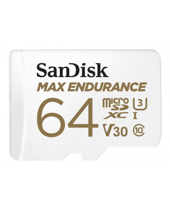 SanDisk Max Endurance microSDXC 64GB Class 10 U3 + Adapter microSDHC | 64GB | Class 10 | U3 | Adapter SD