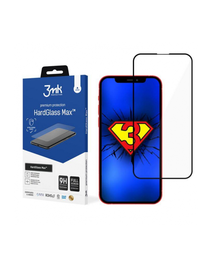 3mk HardGlass Max do Apple iPhone 13 Black główny