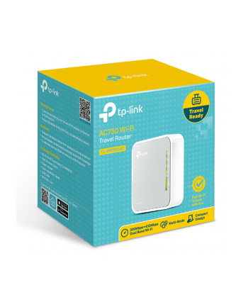 TP-Link TL-WR902AC Przenośny i kompaktowy | Wygodne zasilanie | Wiele trybów działania urządzenia | Zaawansowane zabezpieczenia
