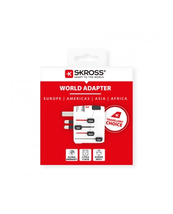Skross Podróżny PRO 6 w 1 adapter uniwersalny Skross PRO typ Polska - świat wtyczki z uziemieniem i bez