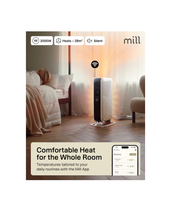 Mill OIL2000WIFI3 Rodzaj: olejowy | Moc [W]: 2000 | Wifi: Tak | Bluetooth: Tak