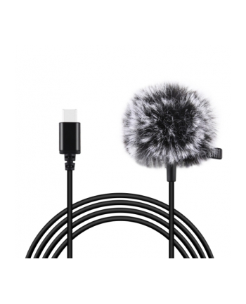 Puluz Mikrofon Jack krawatowy z klipsem 1,5m USB-C PU425