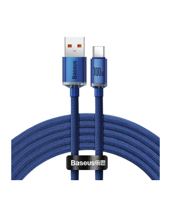 Baseus USB-A - USB-C Crystal Shine, 100W, 1.2m (niebieski) nr 1