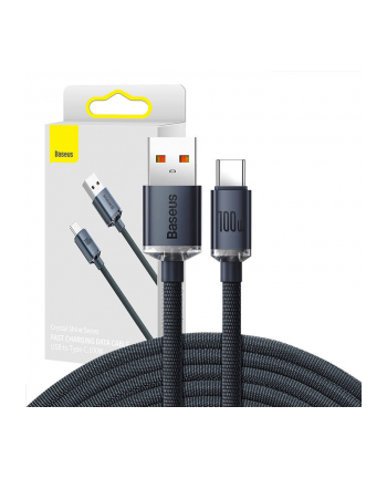 Baseus USB-A - USB-C Crystal Shine, 100W, 2m (czarny) nr 2