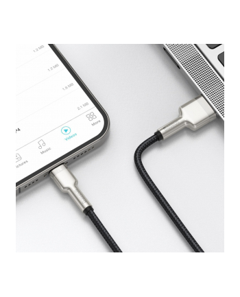Kabel USB do Lightning Baseus Cafule, 2.4A, 1m (czarny) nr 1