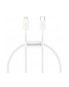 Baseus lightning - USB-C Superior Series, 20W, PD, 0.25m (biały) - nr 13
