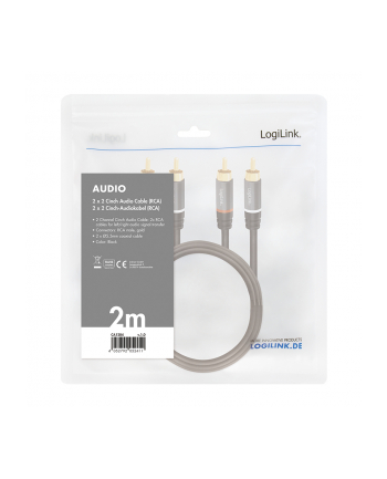 LogiLink RCA 2.0m kabel 2x RCA M na 2x RCA M LogiLink 2.0m nr 2