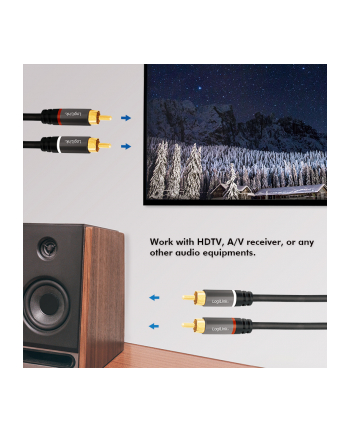 LogiLink RCA 2.0m kabel 2x RCA M na 2x RCA M LogiLink 2.0m nr 1