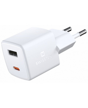 Swissten mini GaN Travel USB-C USB-A 30W