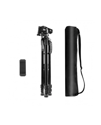 Puluz Statyw / Tripod z głowicą 3D 360° + uchwyt na telefon PU3096B