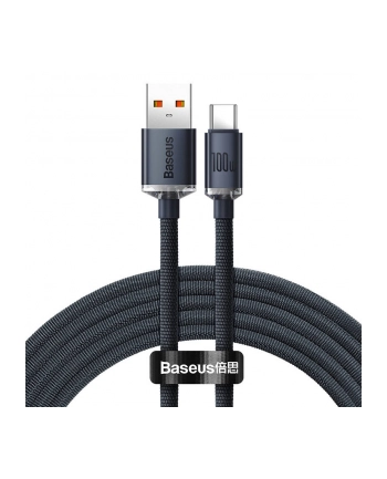 Baseus USB-A - USB-C Crystal Shine, 100W, 2m (czarny)