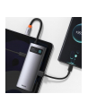 Baseus 6w1Metal Gleam Series, USB-C do 3x USB 3.0 + HDMI + USB-C PD + Ethernet RJ45 - nr 10
