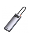 Baseus 6w1Metal Gleam Series, USB-C do 3x USB 3.0 + HDMI + USB-C PD + Ethernet RJ45 - nr 6