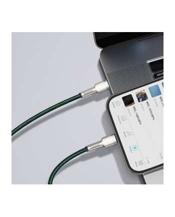 Baseus lightning - USB-C Cafule, PD, 20W, 2m (zielony) nr 2