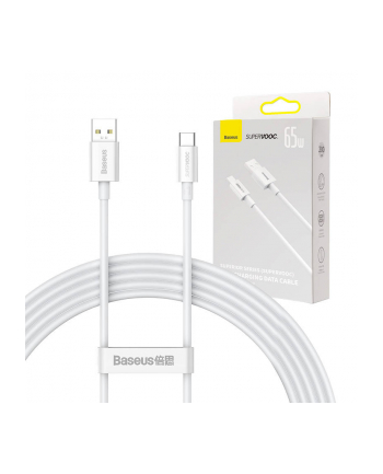 Baseus Superior Series USB do USB-C, 65W, 2m (biały) nr 1