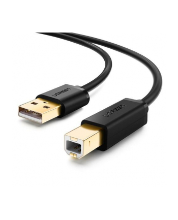 UGREEN US135 Kabel USB 2.0 A-B do drukarki, pozłacany, 1.5m (czarny)
