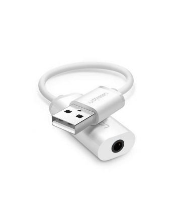 Ugreen US206 USB do Mini Jack 3.5mm AUX biały