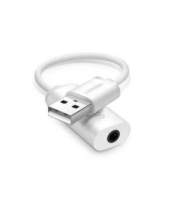 Ugreen US206 USB do Mini Jack 3.5mm AUX biały nr 2