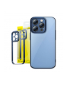 Baseus zestaw ochronny Glitter do iPhone 14 Pro Max (niebieski) - nr 1