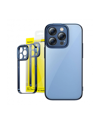 Baseus zestaw ochronny Glitter do iPhone 14 Pro Max (niebieski) nr 2