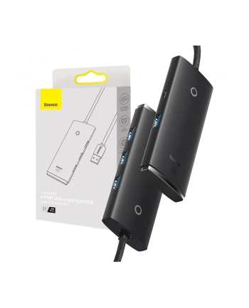 Hub 4w1 Baseus Lite Series USB do 4x USB 3.0 25cm (czarny)