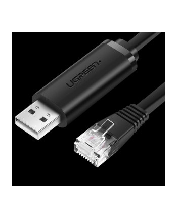 Ugreen CM204 USB - RJ45 1.5m czarny