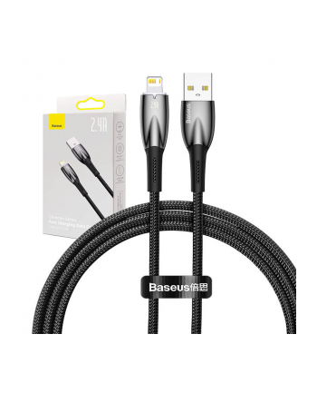 Kabel USB do Lightning Baseus Glimmer, 2.4A, 1m (czarny) nr 1