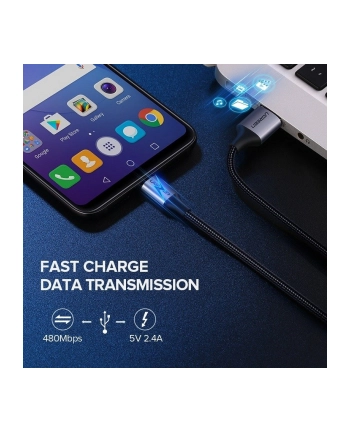UGREEN USB do Micro USB QC 3.0 2.4A 1m (czarny)