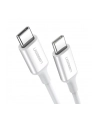 UGREEN US264 USB-C do USB-C, 60W, 1.5m (biały) - nr 2