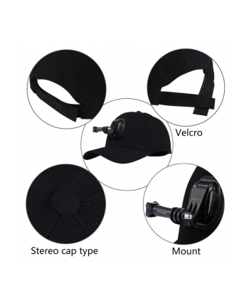 Puluz Czapka z mocowaniem na kamerę sportową PU195 nr 2