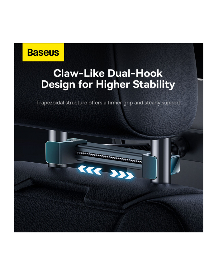 Baseus JoyRide Pro na zagłówek samochodowy (czarny) główny