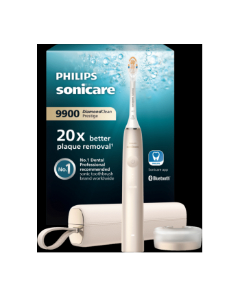 Philips Sonicare 9900 złoty Rodzaj: soniczna | Zasilanie: akumulatorowe | Kolor: złoty