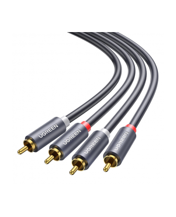 Ugreen AV104 2x RCA (Cinch) do 2x RCA (Cinch) 1m czarny nr 1