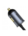 Baseus Share Together z przedłużaczem, 2x USB, 2x USB-C, 120W (szara) ładowarka samochodowa - nr 12