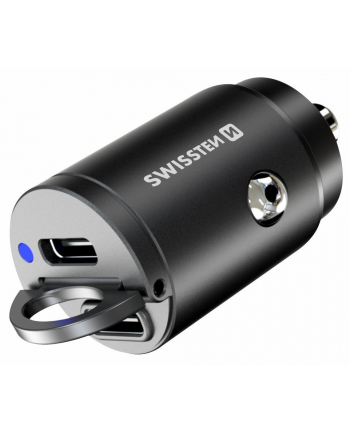 Swissten 45W Power Delivery USB-C Czarna Swissten Ładowarka Samochodowa 45W Power Deliwery z x USB C Czarna