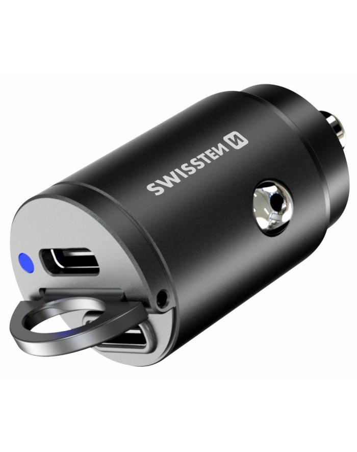 Swissten 45W Power Delivery USB-C Czarna Swissten Ładowarka Samochodowa 45W Power Deliwery z x USB C Czarna główny