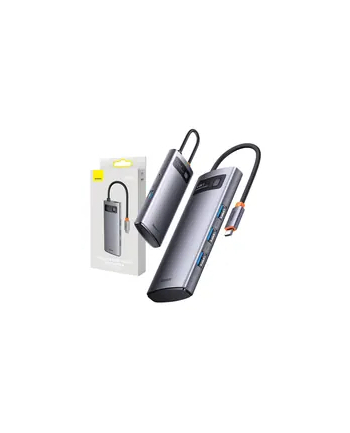 Hub 4w1 Baseus Metal Gleam Series, USB-C do 4x USB 3.0