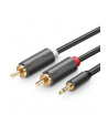 Ugreen AV102 Kabel 2x RCA (Cinch) jack 3.5 mm 2m czarny - nr 3