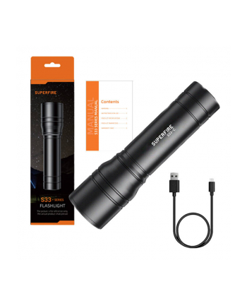 Latarka Superfire S33-C, 210lm, USB