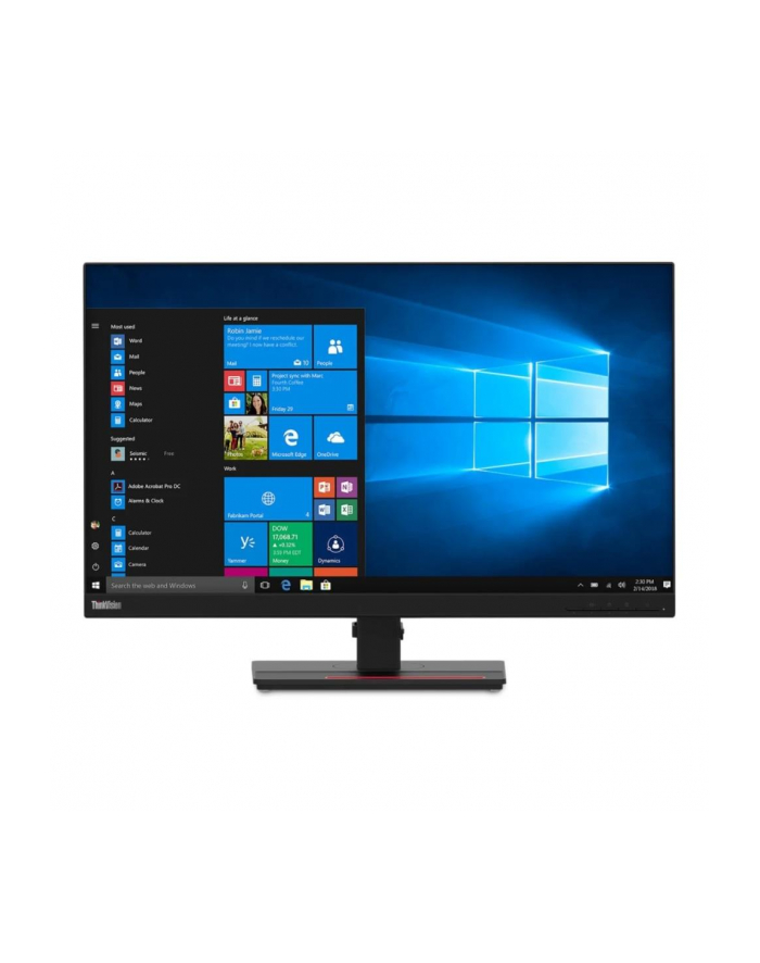 Lenovo ThinkVision T27q-20 27'' | IPS | 2560 x 1440 | D-SUB | HDMI | DisplayPort | 5x USB 3.1 | EyeComfort | Pivot | VESA 100 x 100 główny