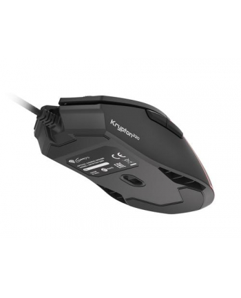 Genesis Krypton 220 RGB mysz przewodowa | optyczna | 6400 dpi | 6 przycisków | podświetlenie RGB z efektem PRISMO nr 1