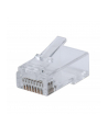 Intellinet 791090 Wtyk RJ45 Cat6 UTP 100 szt Intellinet 791090 Wtyk RJ45 Cat6 UTP, przelotowy, na drut i linkę, 100 szt - nr 1