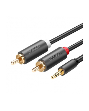 Ugreen AV102 Kabel 2x RCA (Cinch) jack 3.5 mm 3m czarny nr 2