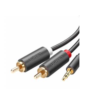 Ugreen AV102 Kabel 2x RCA (Cinch) jack 3.5 mm 3m czarny nr 1