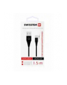 Swissten USB - mikro USB1.5m (9mm) czarny - nr 1