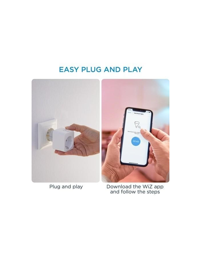 WiZ smart plug powermeter,Max 2300WW,,IP20,Kolor: BIAŁY główny